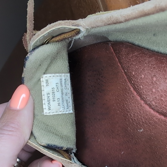 SPERRY TOP SIDER Tan Leather Sparkle Leopard Accents SZ 10 - Picture 7 of 10